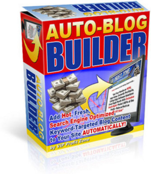 Product picture Auto Blog Builder (with resell rights).
