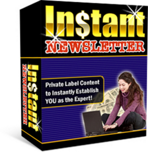 Product picture Instant Newsletter (with resell rights)