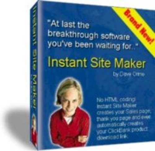Product picture Instant Site Maker (with resell rights)
