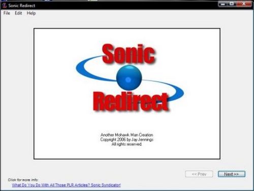 Product picture Sonic Redirect (with resell rights)