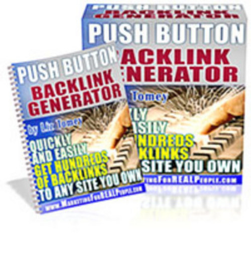 Product picture Push Button Backlink Generator (with MRR)