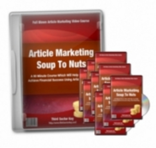 Product picture Article Marketing Soup To Nuts (with MRR)